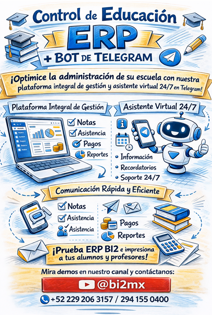 ERP Educación pantallas